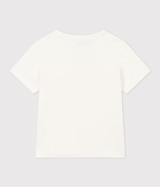 Kurzärmeliges T-Shirt für Jungen weiss MARSHMALLOW