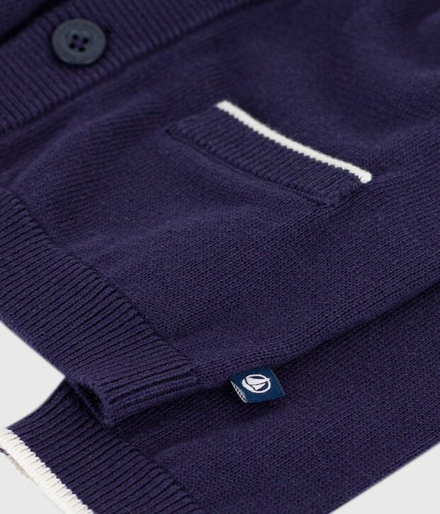 Baby-Cardigan aus einfarbiger Baumwolle SOIR