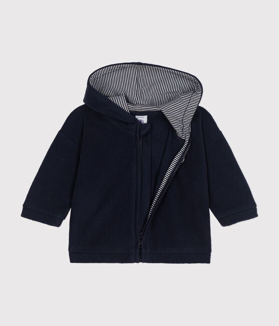 Baby-Sweatshirt aus Polar-Fleece blau SMOKING