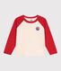 Langärmeliges Kinder-T-Shirt aus Baumwolle im Colorblock