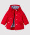 Mittellanger Baby-Parka für Jungen rot TERKUIT