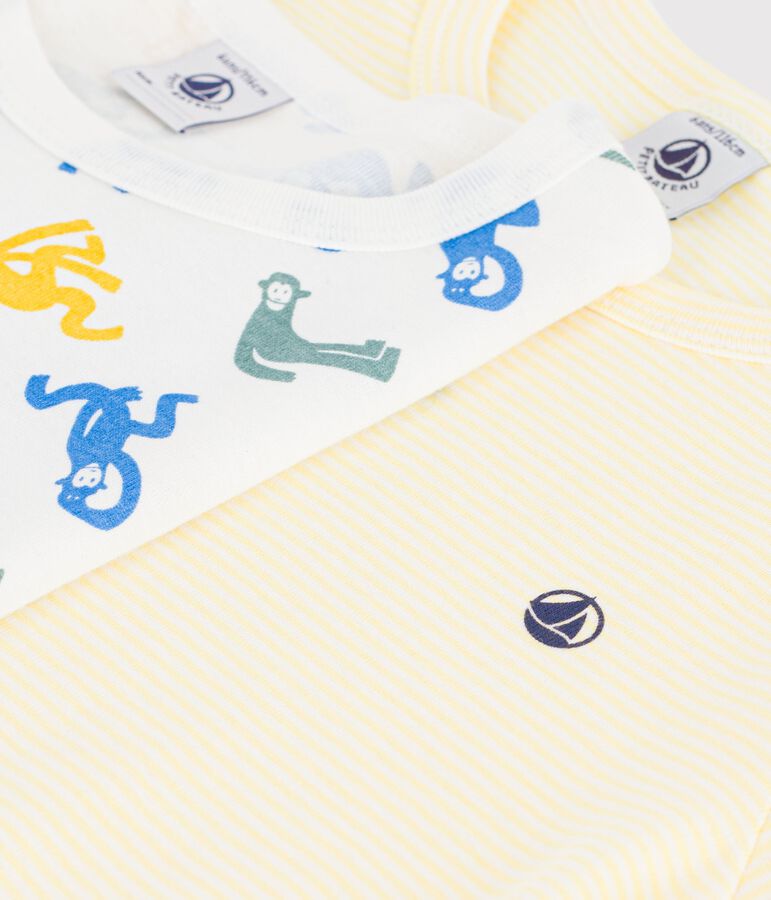 Set Kinder-Kurzpyjamas aus gemusterter Baumwolle vielfarbig