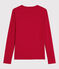 T-Shirt aus Sea-Island-Baumwolle für Damen rot TERKUIT