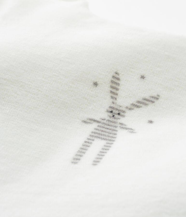 Babystrampler aus Samt weiss MARSHMALLOW