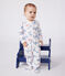 Strampler aus Baumwolle mit Paris-Motiv weiss MARSHMALLOW/weiss MULTICO