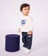 Lang&auml;rmeliges Baby T-Shirt aus einfarbiger Baumwolle mit Motiv