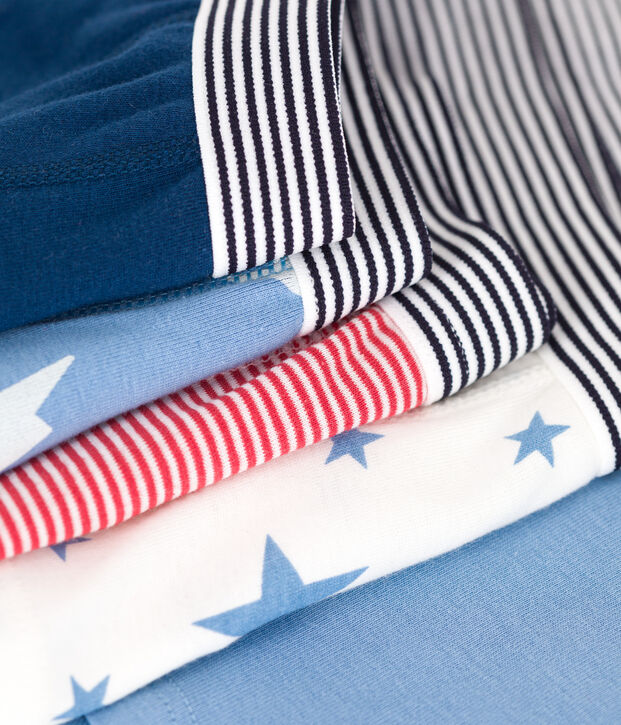 5er-Set Kinder-Boxershorts aus bedruckter Baumwolle vielfarbig