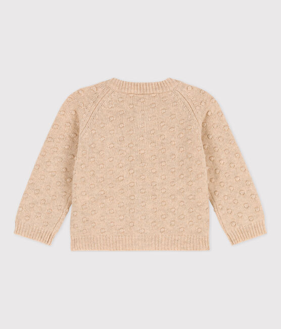 Baby-Cardigan aus Wolle naturfarben AVALANCHE