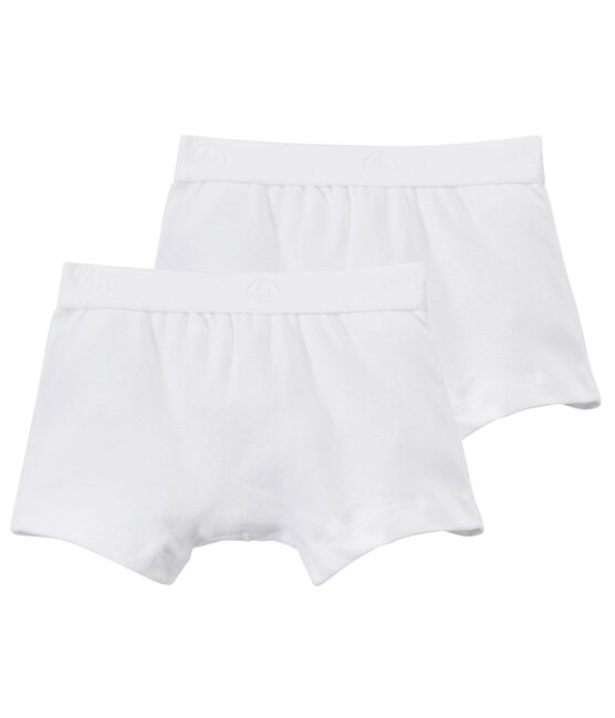 2er-Set Boxershorts für Jungen weiss LOT
