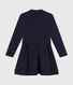 Langärmeliges Kinder-Kleid aus zwei Stoffen für Mädchen