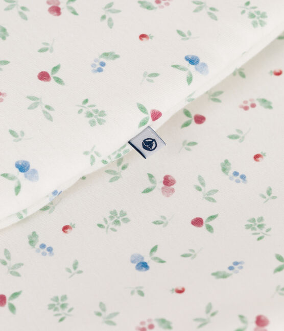 Babyschlafsack aus Baumwolle mit Frucht-Motiv TOG-Wert 2  weiss MARSHMALLOW/weiss MULTICO