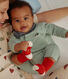 Langer Baby-Overall aus Molton