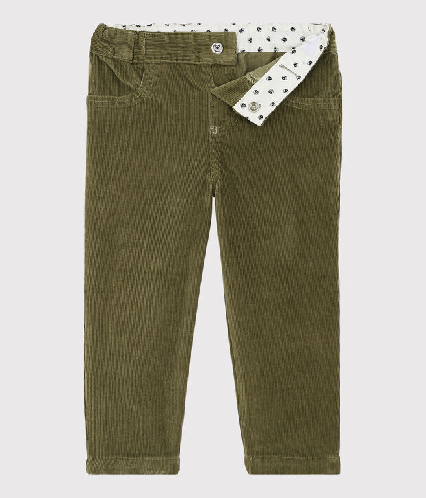 Baby-Cordhose f&uuml;r Jungen gr&uuml;n