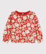 Bedrucktes Kinder-Sweatshirt aus gestepptem Doppeljersey für Mädchen