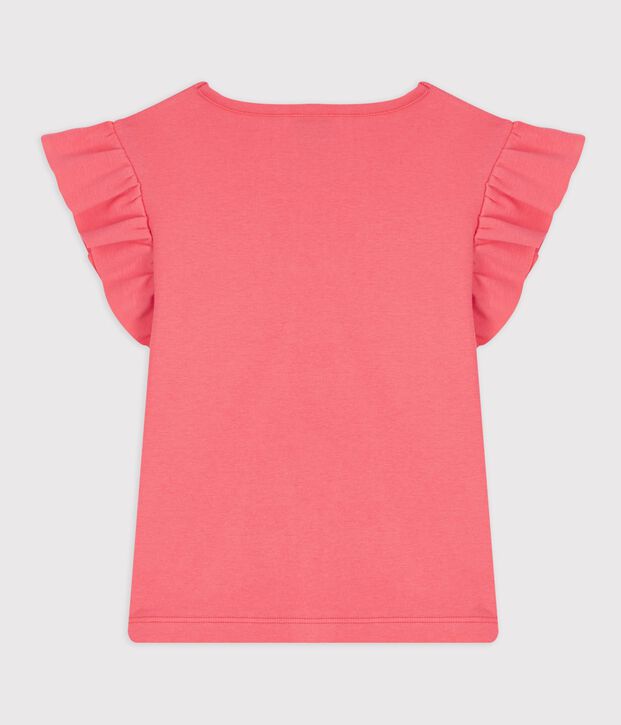 Kurz&auml;rmeliges Kinder T-Shirt aus einfarbiger Baumwolle FLAMAND