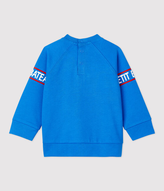 Baby-Sweatshirt aus leichtem Molton blau BRASIER
