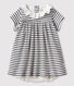 Kurzärmeliges Bodykleid aus Rippstrick für Babys