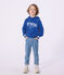 Kinder-Kapuzensweatshirt aus Baumwolle blau PERSE