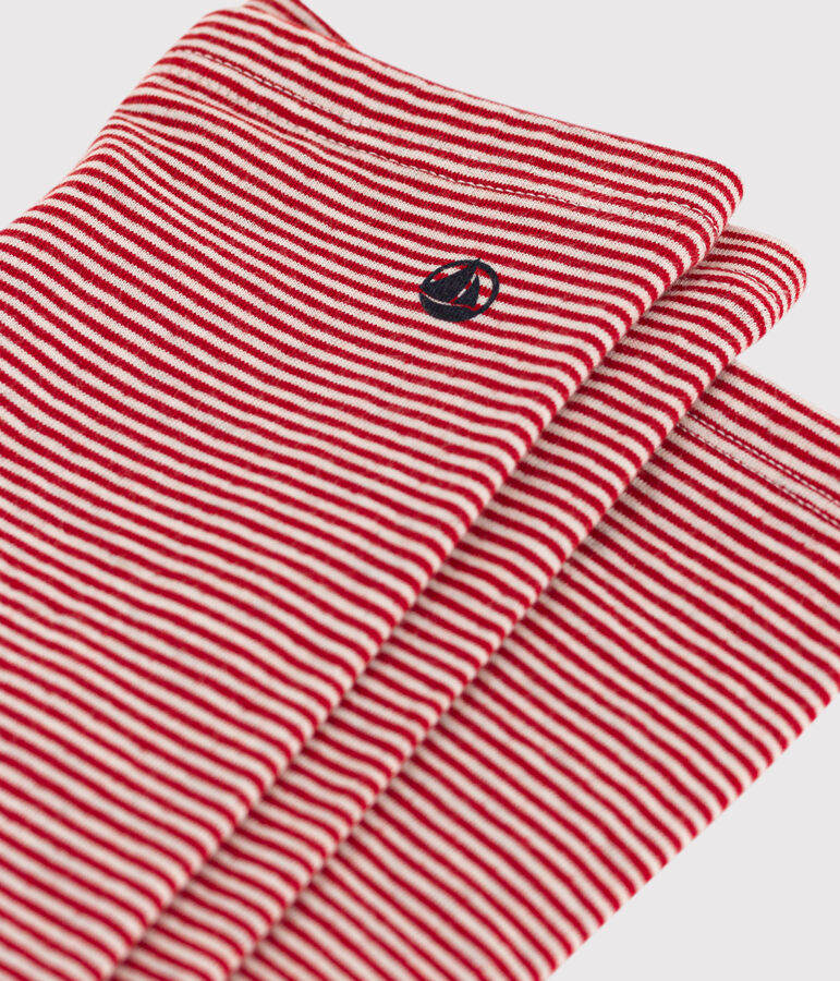 Kinder-Leggings aus Doppeljersey f&uuml;r M&auml;dchen rot/beige