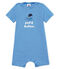Baby-kurzoverall in ringelstreifenmuster jungen blau RIYADH/weiss MARSHMALLOW