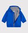 Baby-Jacke aus einfarbigem PU blau