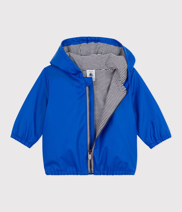 Baby-Jacke aus einfarbigem PU blau
