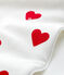Babyschlafsack aus Baumwolle mit Herzmotiv TOG-Wert 2 weiss/rot