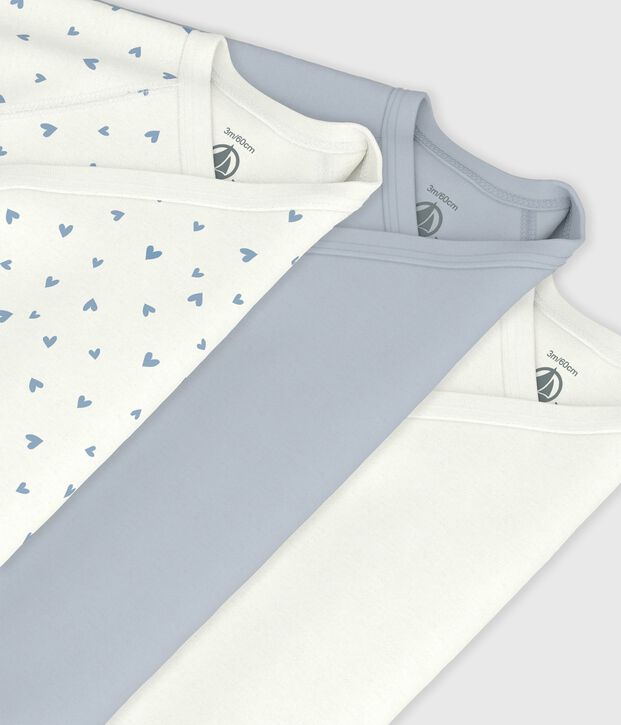 Set lang&auml;rmeliger Wickelbodys aus bedruckter Baumwolle vielfarbig