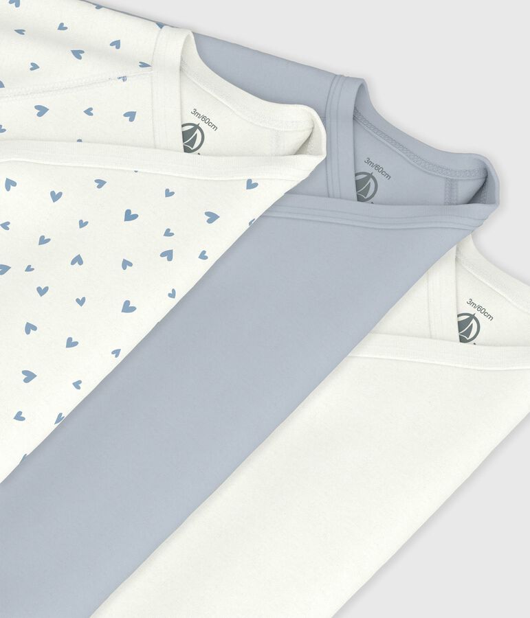 Set lang&auml;rmeliger Wickelbodys aus bedruckter Baumwolle vielfarbig