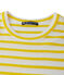 Gestreiftes Damen-T-Shirt aus Original-Rippstrick gelb SHINE/weiss MARSHMALLOW