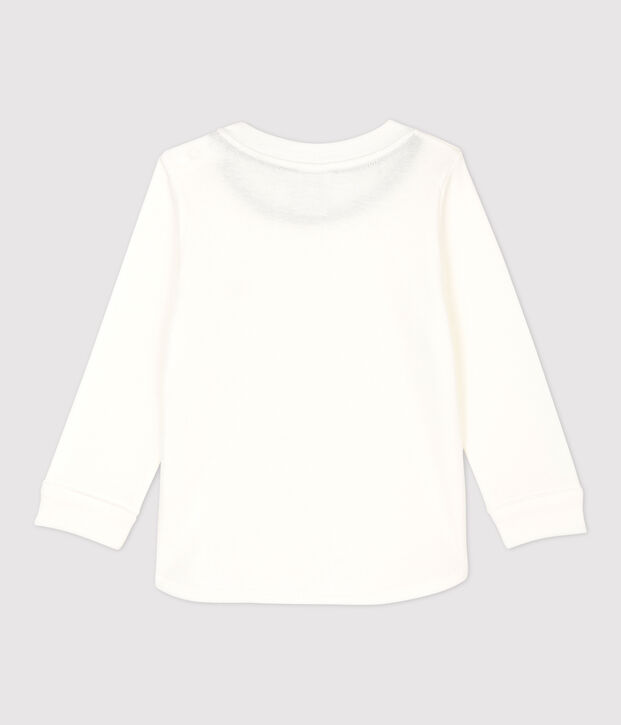 Baby-T-Shirt aus Baumwolle weiss