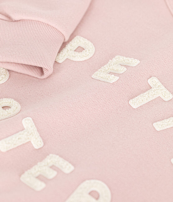 Kinder-Sweatshirt aus Molton für Mädchen rosa SALINE