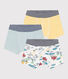 3er-Set Entdecker-Boxershorts aus Baumwolle für Jungen
