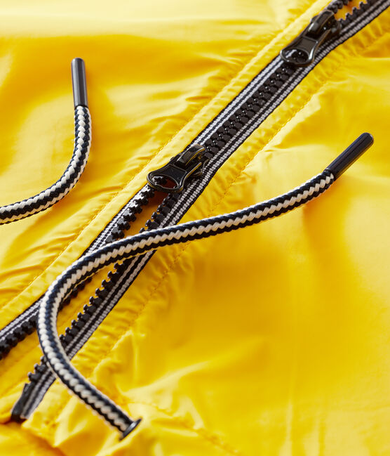 Lange winddichte jacke damen gelb JAUNE