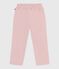 Kinder-Hose aus einfarbigem Fein-Cord rosa JOLI