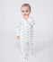Strampler aus Baumwolle mit Dinos weiss MARSHMALLOW/weiss MULTICO