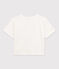 Damen-T-Shirt LE BOXY aus Baumwolle weiss MARSHMALLOW