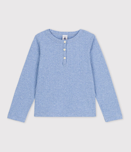 Kinder-T-Shirt aus Baumwolle für Mädchen blau SKY CHINE