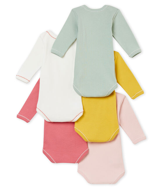Baby MädchenLangarmbodys im 5er-Set variante 1