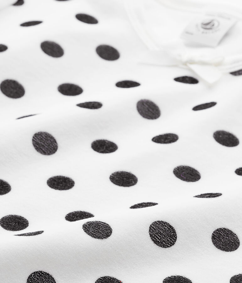 M&auml;dchen-Nachthemd aus Velours-Frottier blau/weiss/blau