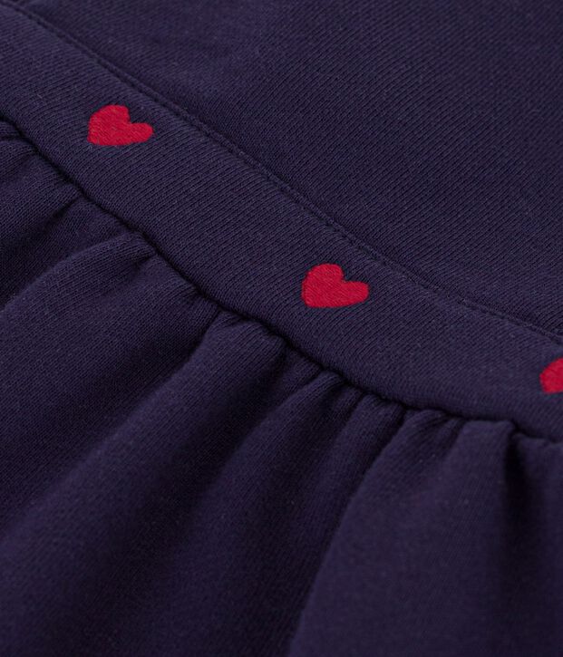 &Auml;rmelloses Baby-Kleid aus Baumwolle mit  Herzstickerei SOIR
