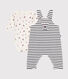 Baby-Set Latzhose und Body aus Baumwolle