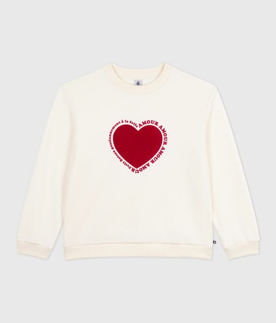Damen-Sweatshirt aus Baumwolle naturfarben MILK