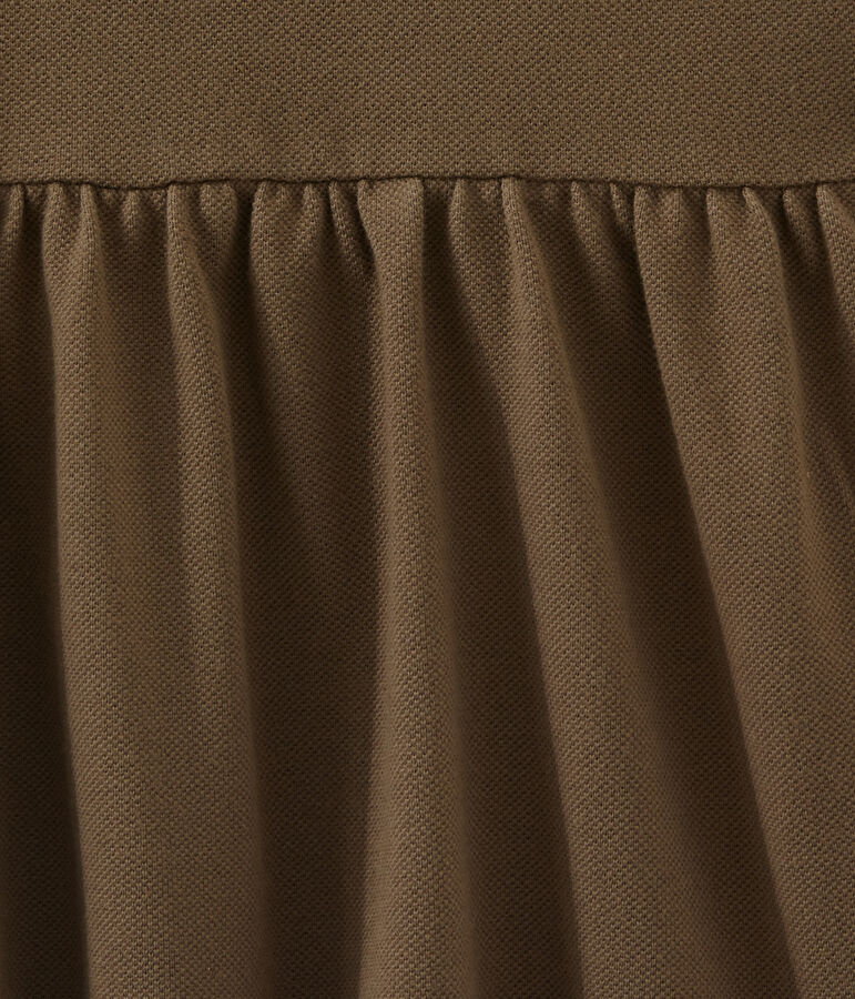 Dieses M&auml;dchen-Kurzarmkleid braun