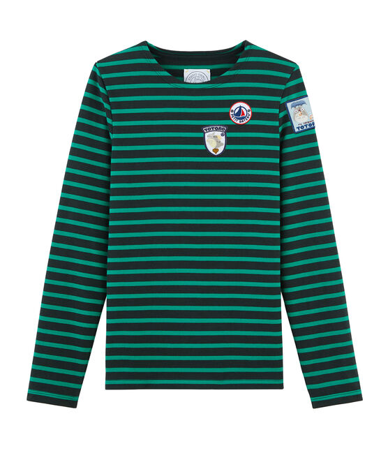Unisex-Streifenshirt grün SHERWOOD/grün PIVERT