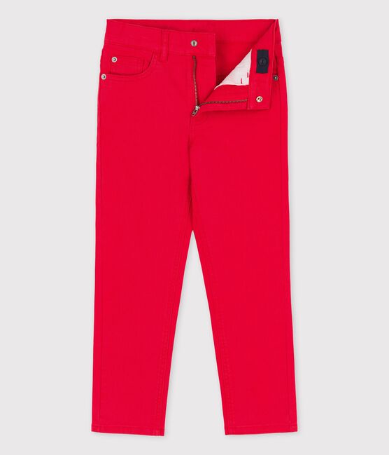 Kinderhose für Jungen aus Denim rot PEPS