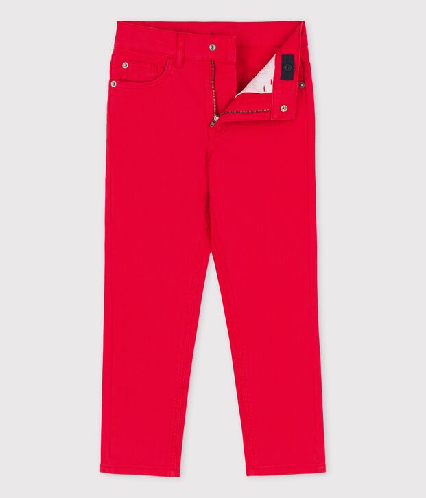 Denimhose f&uuml;r M&auml;dchen / Jungen rot