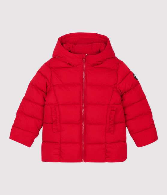 Gefütterte Kinder-Winterjacke für Mädchen rot TERKUIT