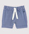 Baby-Vichy-Shorts aus Cotton Rich-Material für Jungen blau SURF/weiss MARSHMALLOW