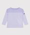 Kinder-Streifenshirt Marinière aus Baumwolle violett SQUAW/ MILK